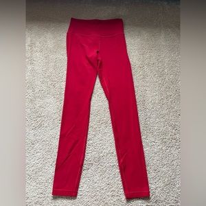 Athleta Ultra High Rise Elation Leggings in Candy Red!